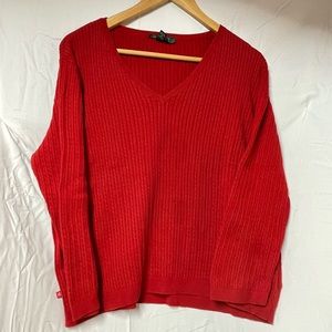 Lauren Ralph Lauren Cable Knit V-Neck Sweater